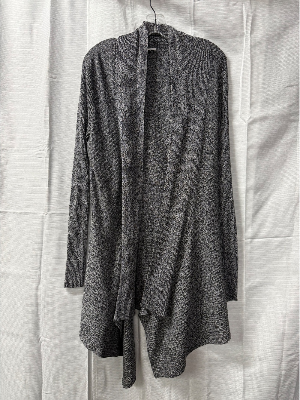 Bar III Women's Gray Open Front Knit Cardigan Size L
